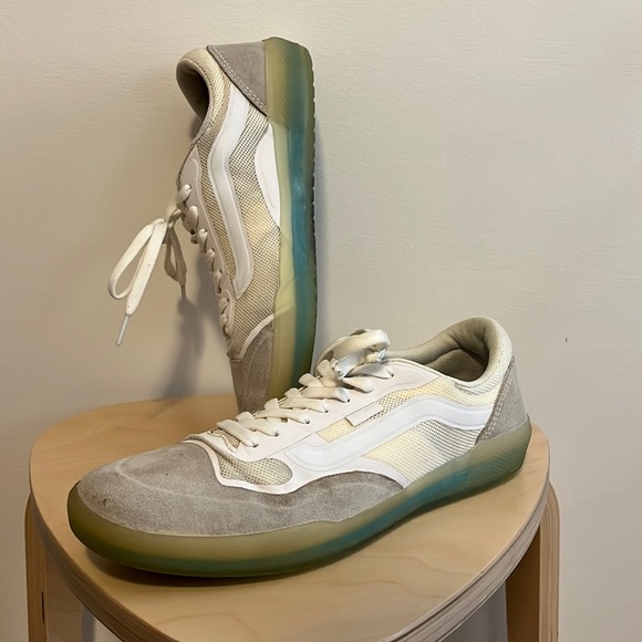 VANS Off The Wall Ave Pro Sneakers Marshmallow/White Skate Shoes - Picture 1 of 5